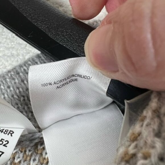 Anne Klein Womens Hooded Zip-Up Sweater Cape Plus Size XL - Picture 6 of 6